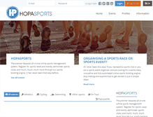 Tablet Screenshot of hopasports.com